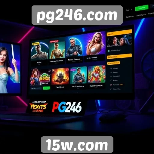 Explorando a interface do usuário do site de jogos pg246.com
